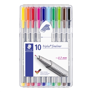 Staedtler Fineliner Triplus 0,3mm zestaw (10)